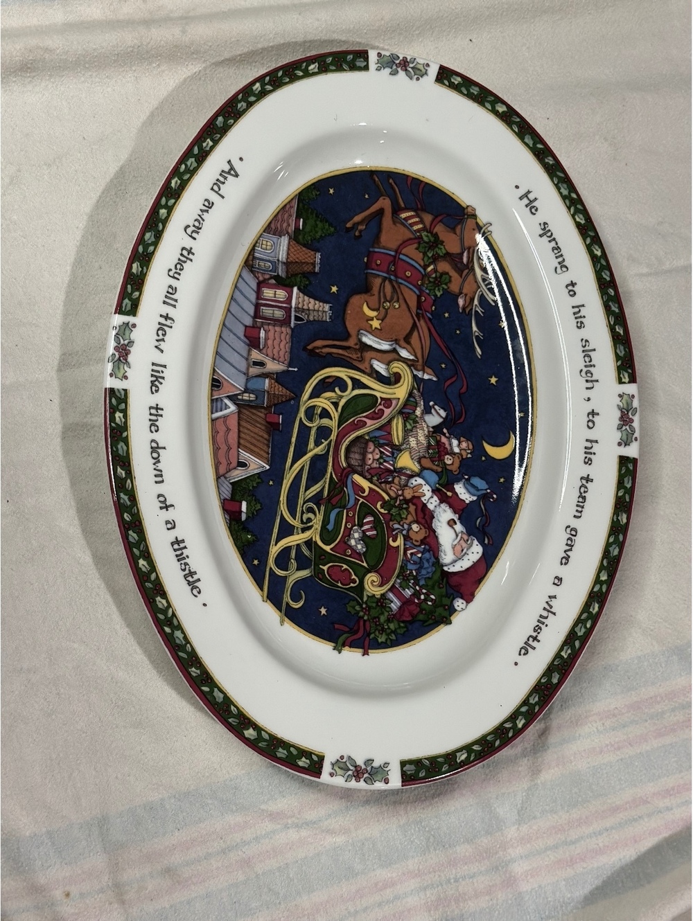 A Christmas Story Fine Translucent Porcelain Holiday Serving Platter